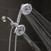 Dual shower head; chrome by oxygenics