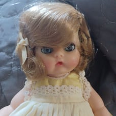 1950s Vogue Ginny Doll, PL Non-Walker Redhead with Blue Eyes.