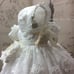 Christening Gown with Bonnet - Baptism - Bautizo - Christening Dress NEW 12m