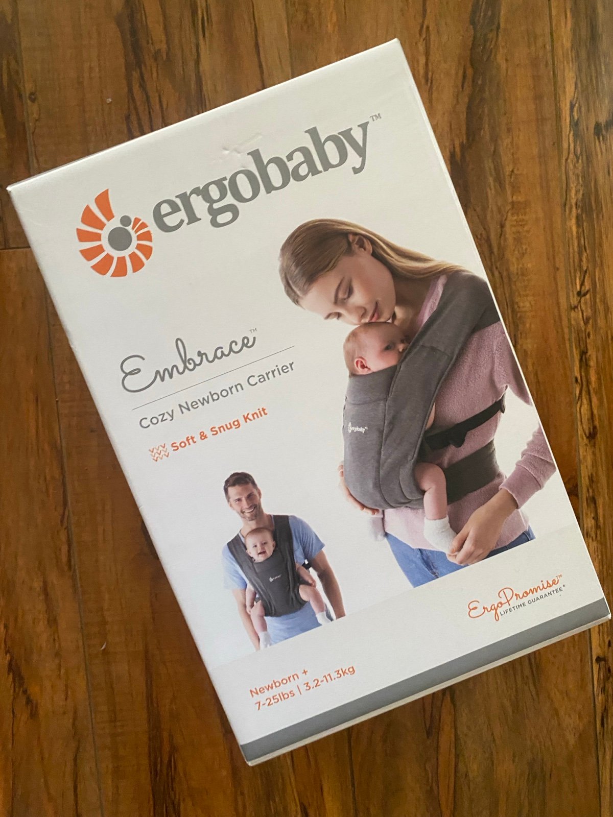 EMBRACE KNIT NEWBORN CARRIER - HEATHER GREY