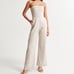 Abercrombie & Fitch Emerson Linen Blend Strapless Jumpsuit Size XL Petite
