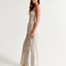 Abercrombie & Fitch Emerson Linen Blend Strapless Jumpsuit Size XL Petite