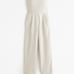 Abercrombie & Fitch Emerson Linen Blend Strapless Jumpsuit Size XL Petite