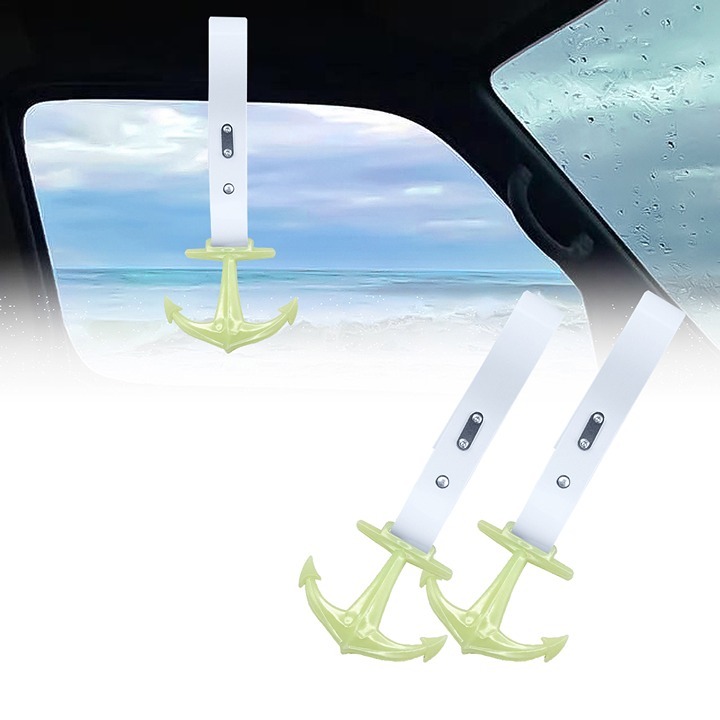 NEW 2PCS ANCHOR ANKER GLOW GREEN JDM TSURIKAWA RING WHITE Handle Strap Drift