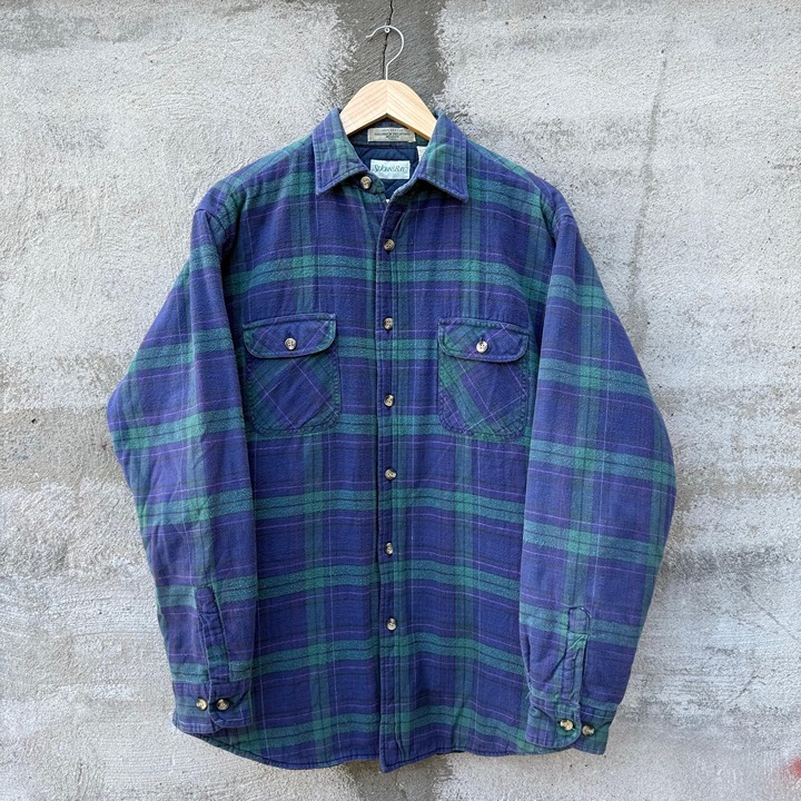 90's Vintage Lined Flannel Button Down Shirt