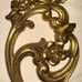 HOMCO #4118 Gold Wall Sconce Candle Holder Hollywood Regency Vintage 1971
