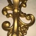 HOMCO #4118 Gold Wall Sconce Candle Holder Hollywood Regency Vintage 1971
