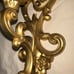 HOMCO #4118 Gold Wall Sconce Candle Holder Hollywood Regency Vintage 1971