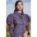 Horror Vacui | Coco Ruffle Floral Print Liberty Cotton Blouse Top Scallop Trim S