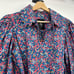 Horror Vacui | Coco Ruffle Floral Print Liberty Cotton Blouse Top Scallop Trim S