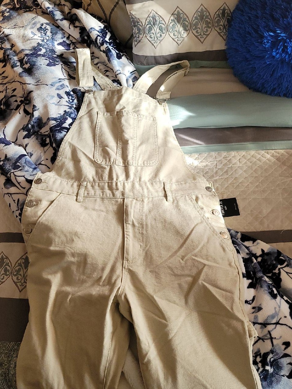 Forever 21 taupe overalls