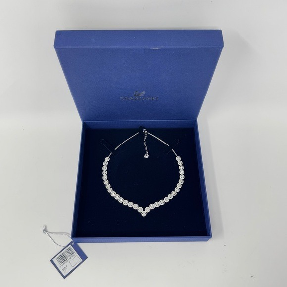 Authentic Swarovski Crystal Angelic Square Necklace