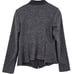 Anthropologie Elevenses Womens 12 Wool Blend Textured Crepe Tuxedo Peplum Jacket