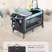 New CoziBB Baby Bassinet Bedside Crib 5 in 1 with Detachable Changing Table, Pac