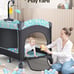 New CoziBB Baby Bassinet Bedside Crib 5 in 1 with Detachable Changing Table, Pac