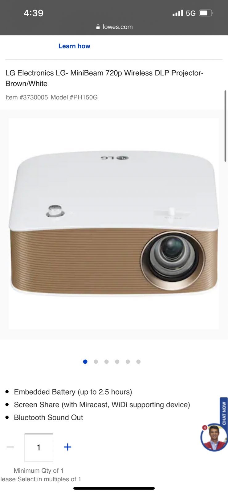 Lg mini beam