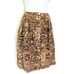 Vintage 50s 60s Button Down Skirt Midi Pleated Tiki Rockabilly COLE S M