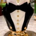 B&BW Headless Gentleman Bust 3-Wick Candle Holder