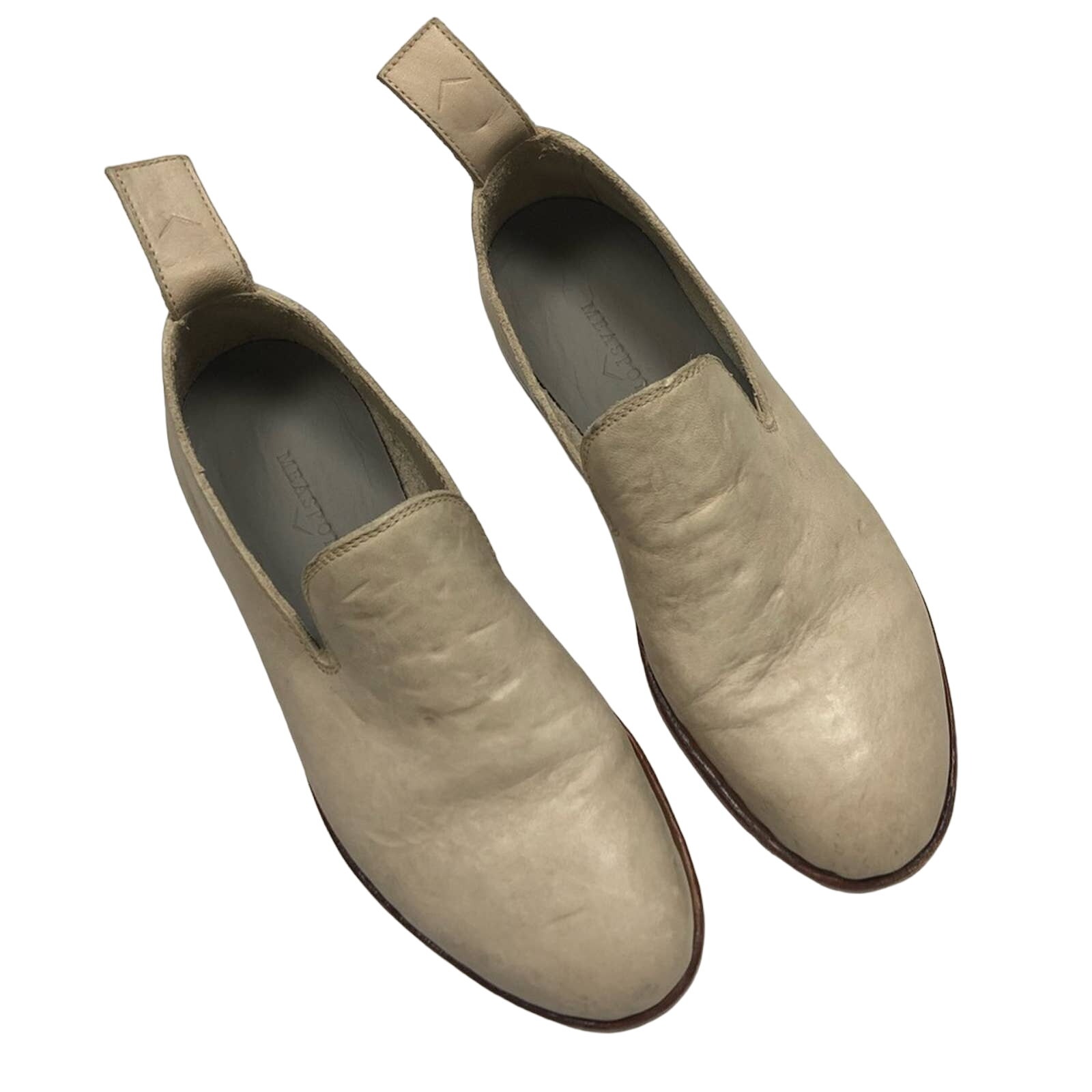 MEASPONTE Leather Slip-On Loafers Italia