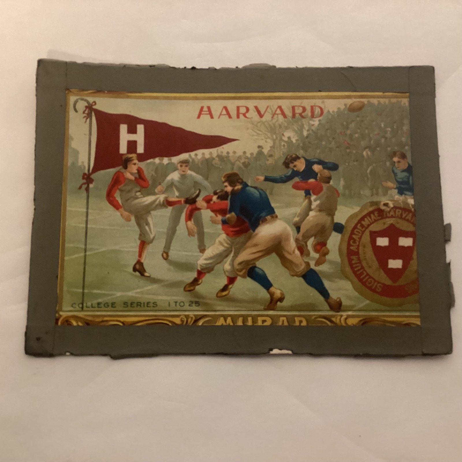 1910 Murad Cigarettes t-6 College Series Harvard Football