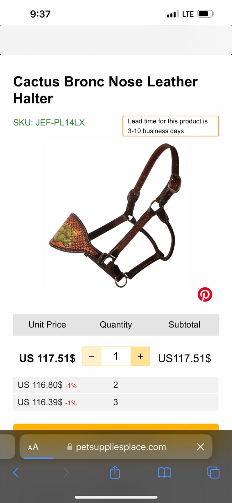 Professionals Choice Bronc Halter