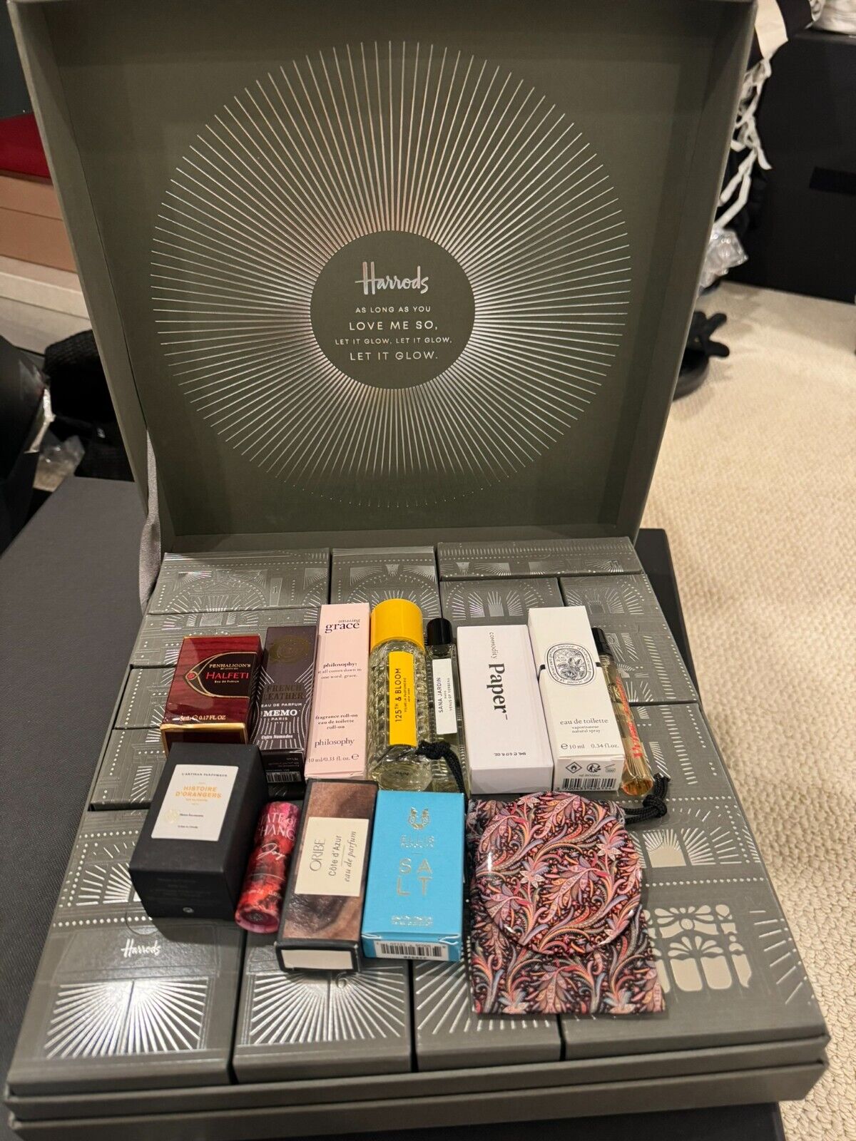 450 Harrods London Advent Perfume Calendar REFILLED Diptyque Philosophy Vilhelm