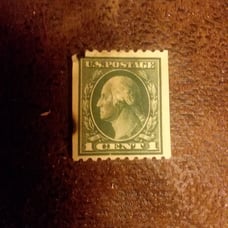George Washington 1 cent unused stamp 1922