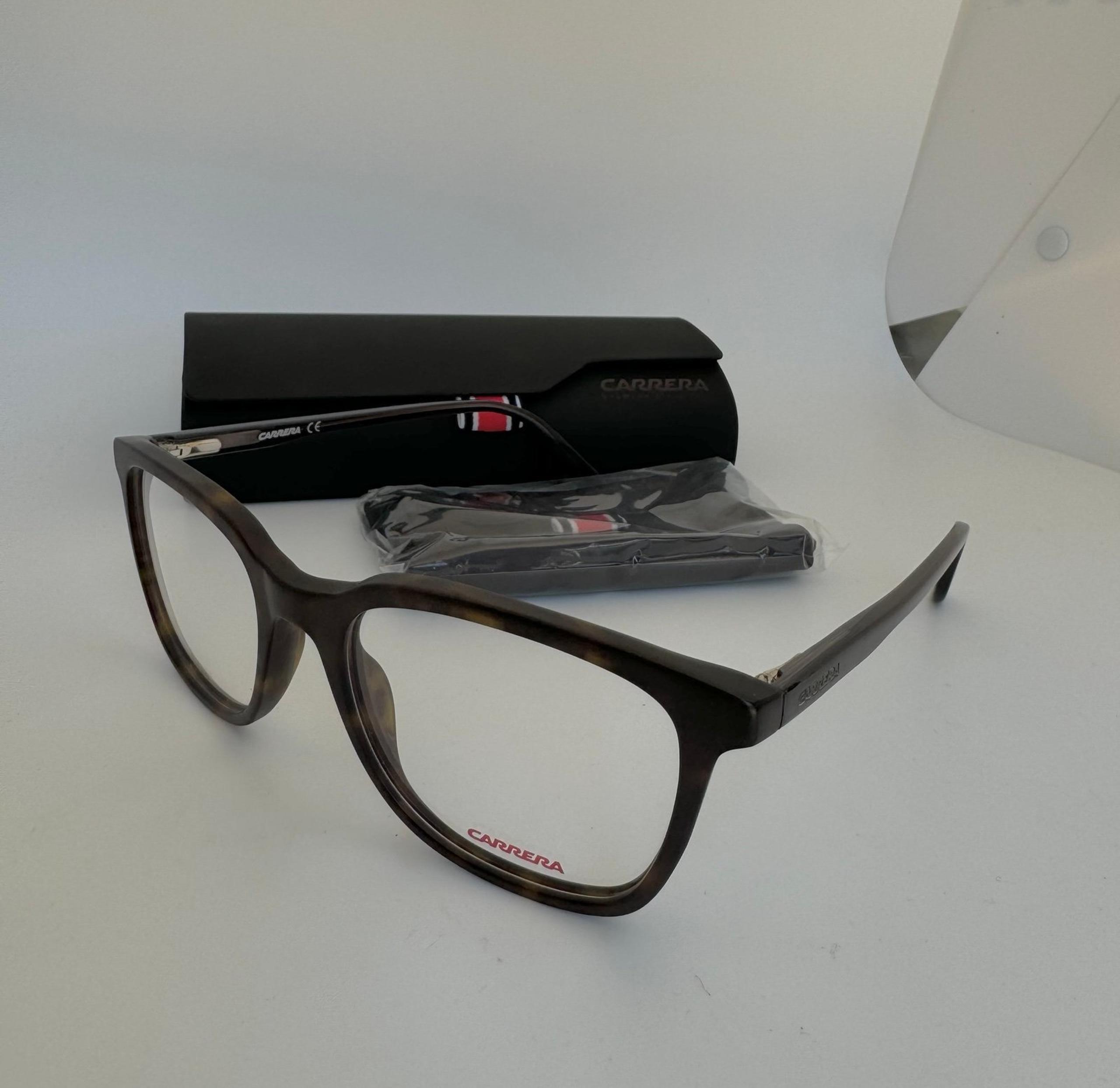 Carrera New Dark Brown Tortoise Acetate Square Men Eyeglasses