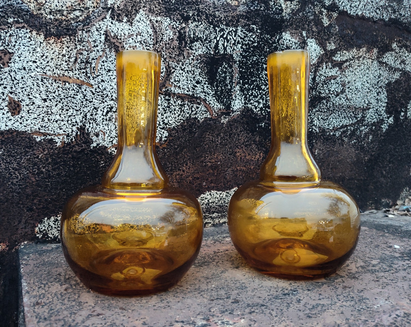 Pair of vintage decanters (vases)