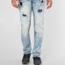 NWOT Affliction Mens Gage Fleur Slim Straight Jeans Stone Wash Size 32 Bleach
