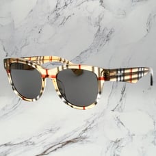 New Burberry Sunglasses Brown Black Square Classic Check Authentic Logo