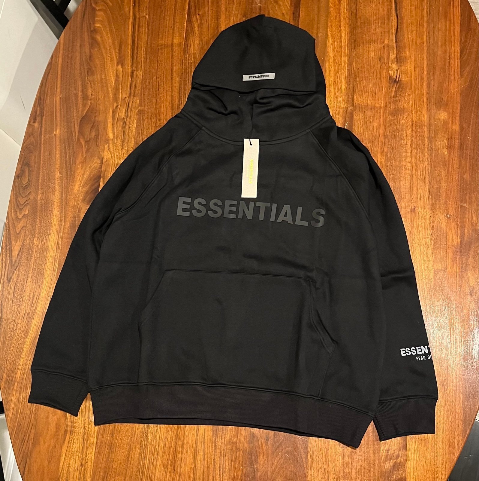Brand New Fear of God Essentials Hoodie - Black