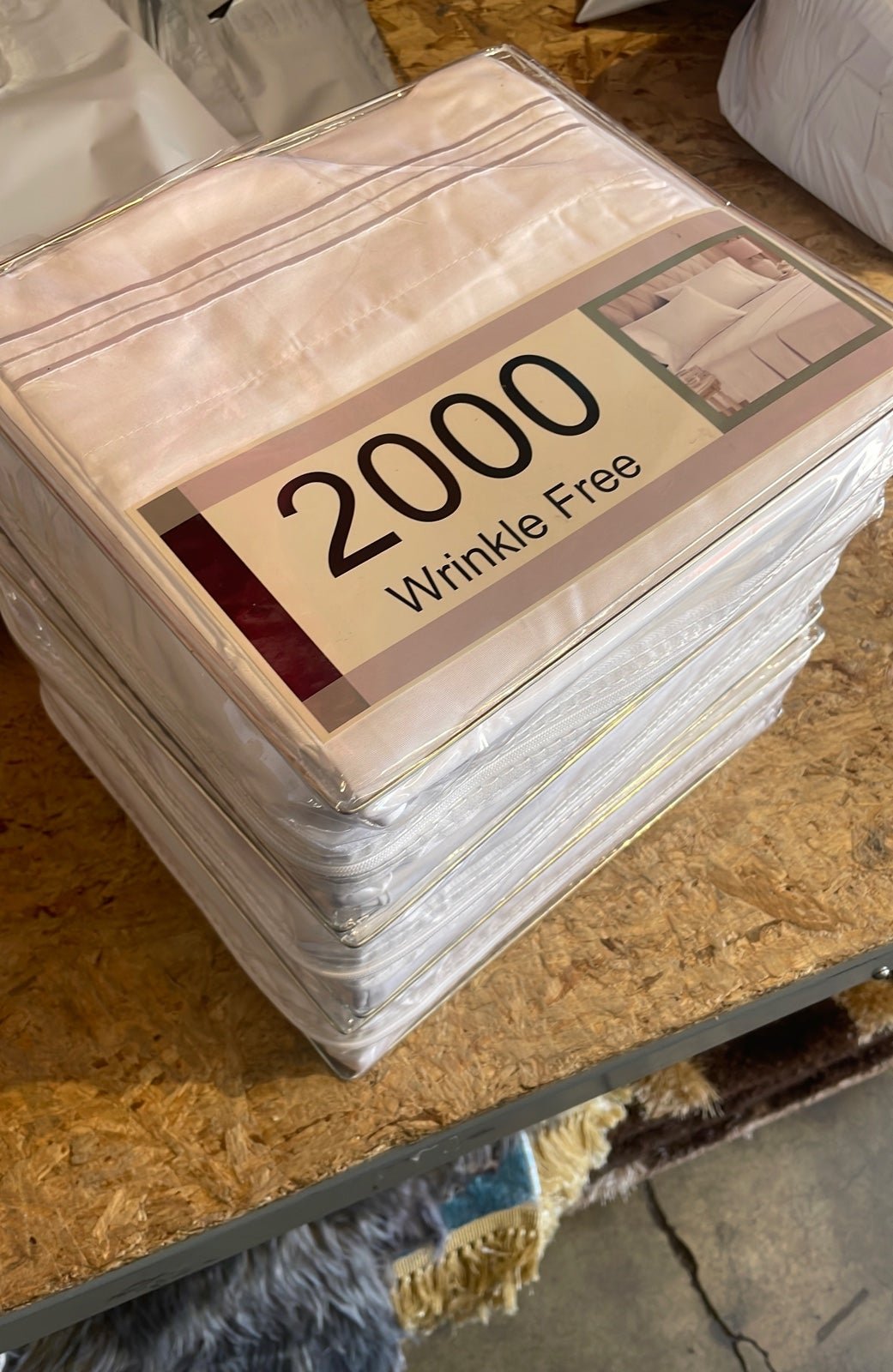 Wholesale Bundle of 3 white Sheet Set Full Size Sheets Flat Fitted New
