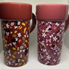 2 Set Disney Mini & Mickey Mouse Pattern Style Coffee Mugs