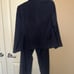Size 10 Le Suit Navy Tone on Tone Pinstripe Women’s Suit