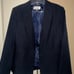 Size 10 Le Suit Navy Tone on Tone Pinstripe Women’s Suit