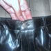 Flare leather pants