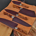 Kitchen Knives with Leather Roll Bag