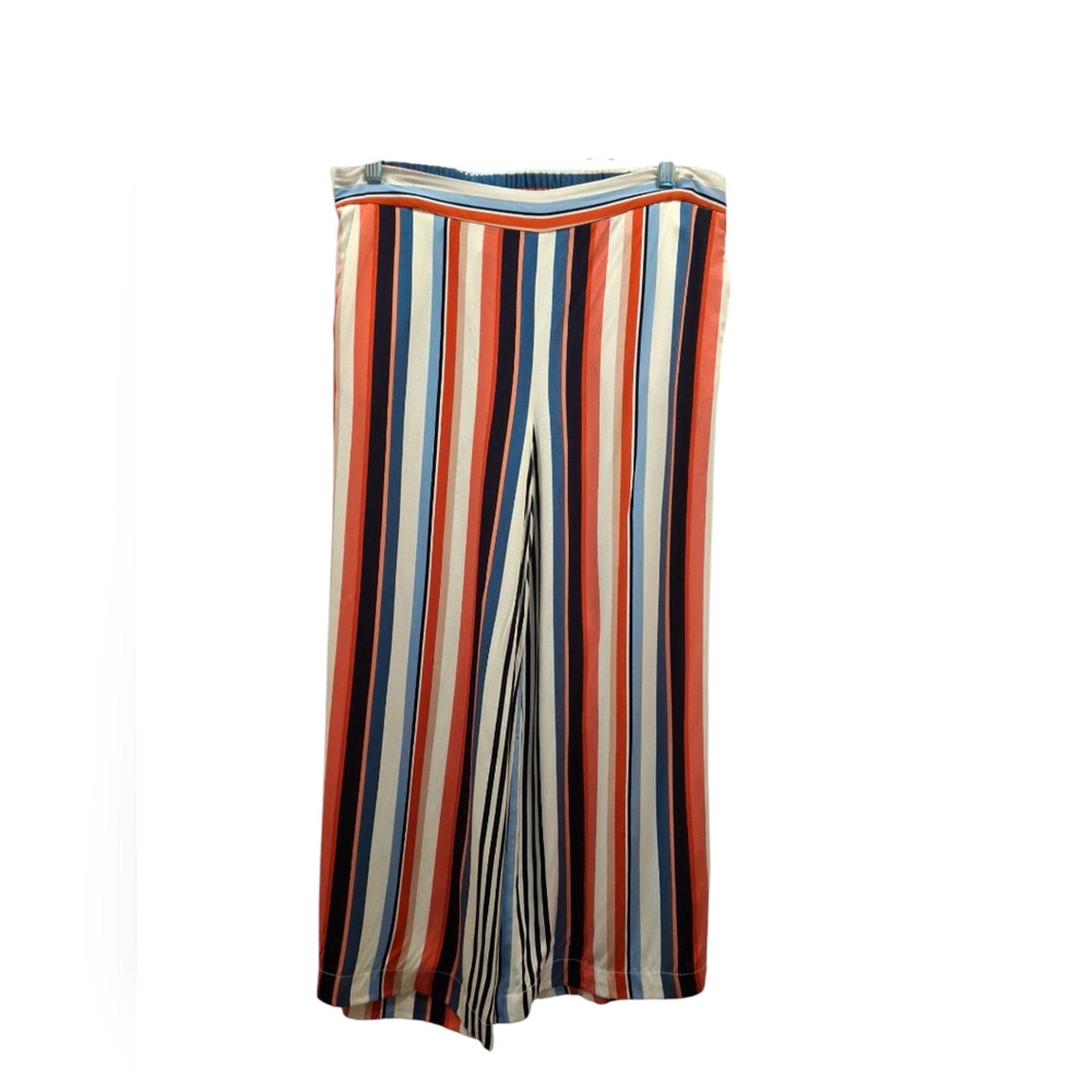 TABITHA WEBB Like new, Sz.S,Striped Wide-Leg Pants. Elastic Waist. Flawless!