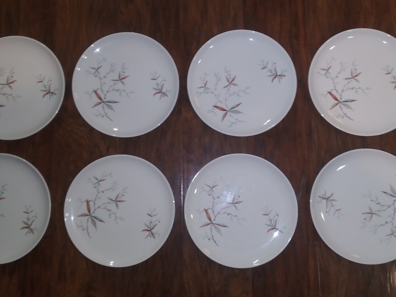 Set Of 8 Vintage Mcm Carefree Syracuse Finesse Salad Plates 8 Width OBO