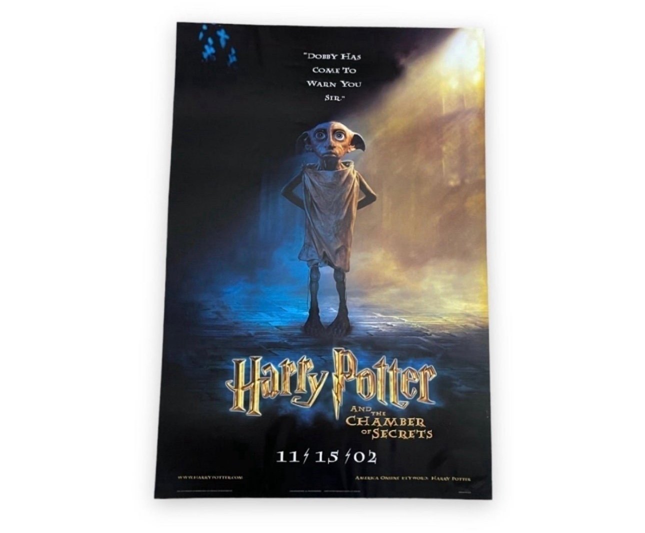 Harry Potter and the Chamber of Secrets Movie Poster 2002 Dobby 2 Sided 27”x40”