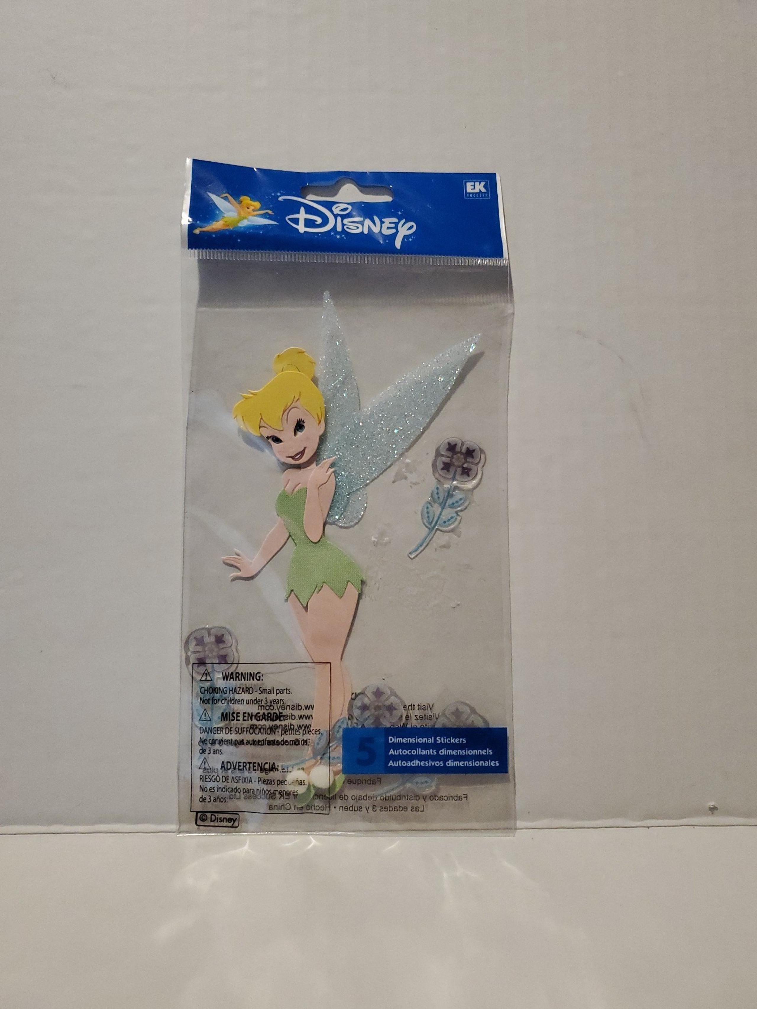 Disney Tinkerbell Scrapbooking Stickers Jolee Large 3D NIP
