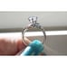 Size 8, STAINLESS STEEL Large Marquise Cubic Zirconia Ring