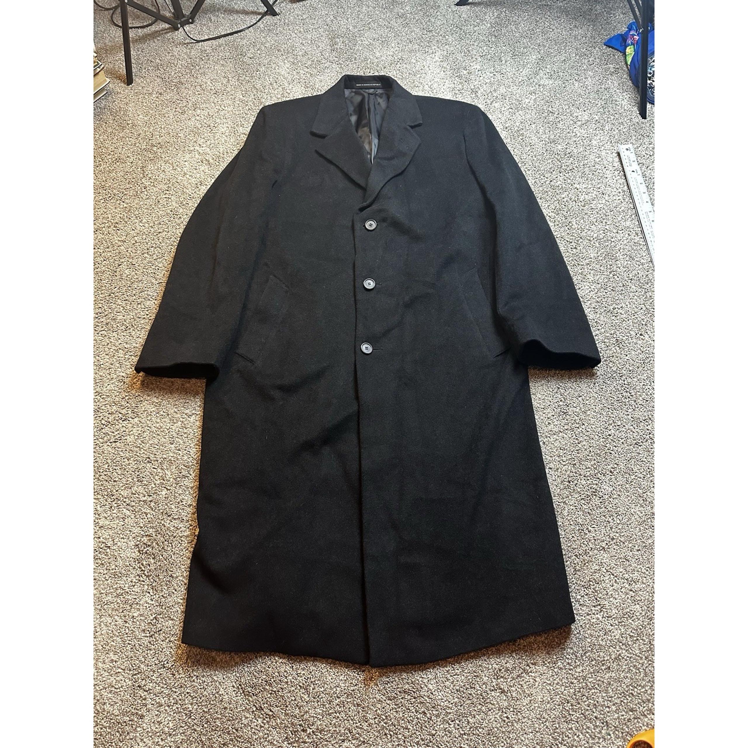 Lauren Ralph Lauren Men's Trench Coat Jacket Navy Lined Sz 42L