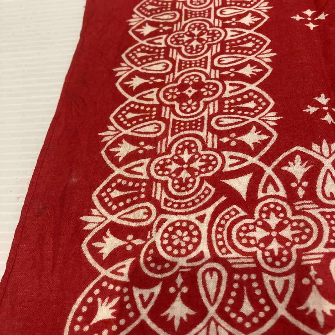 小物 60's Vintage bandanna iron cross pattern Rare 60s-70s iron cross vintage bandana vintage - Bandanas