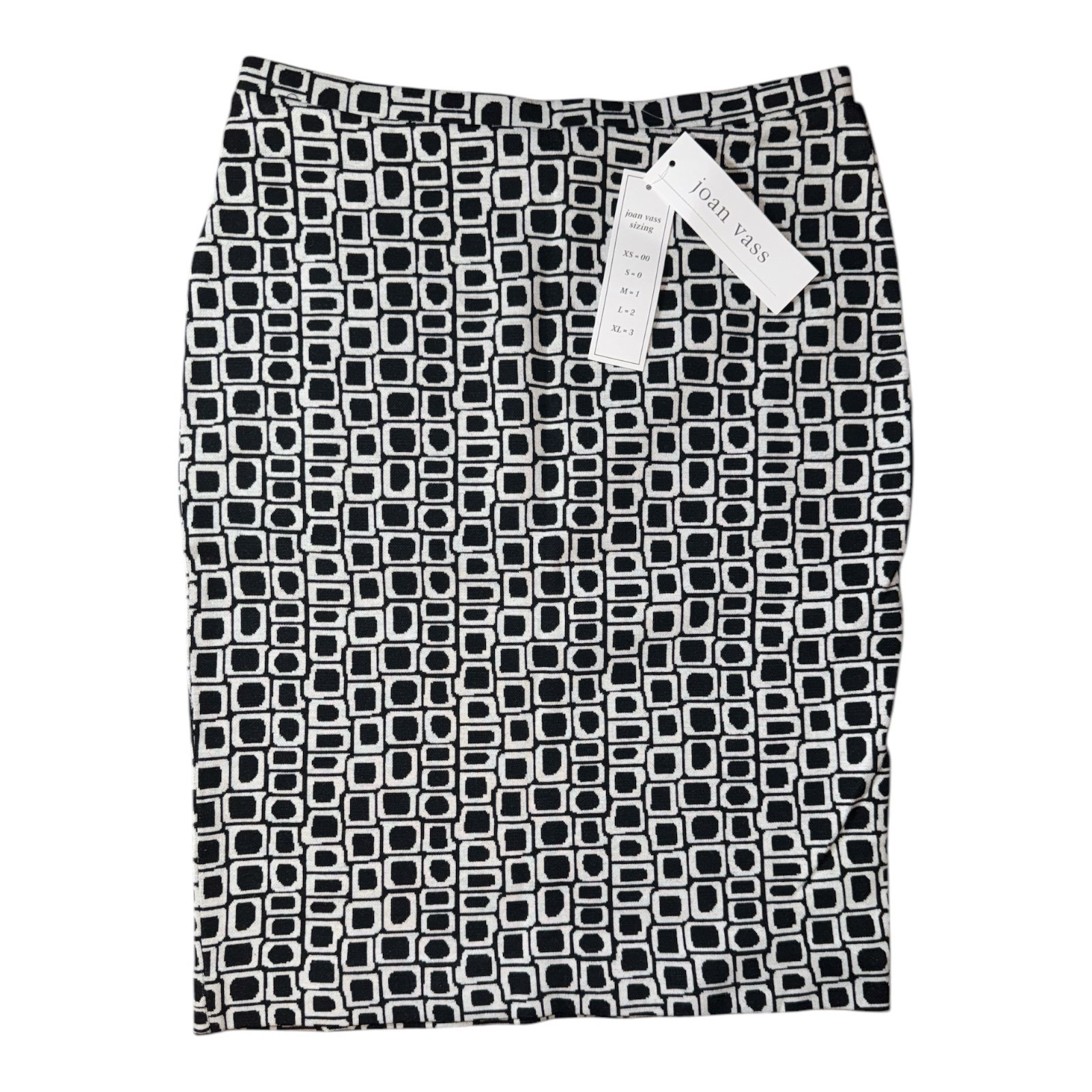 Joan Vass New York Dress Jacquard Skirt Style # S17B26 Women's Sz XS/00