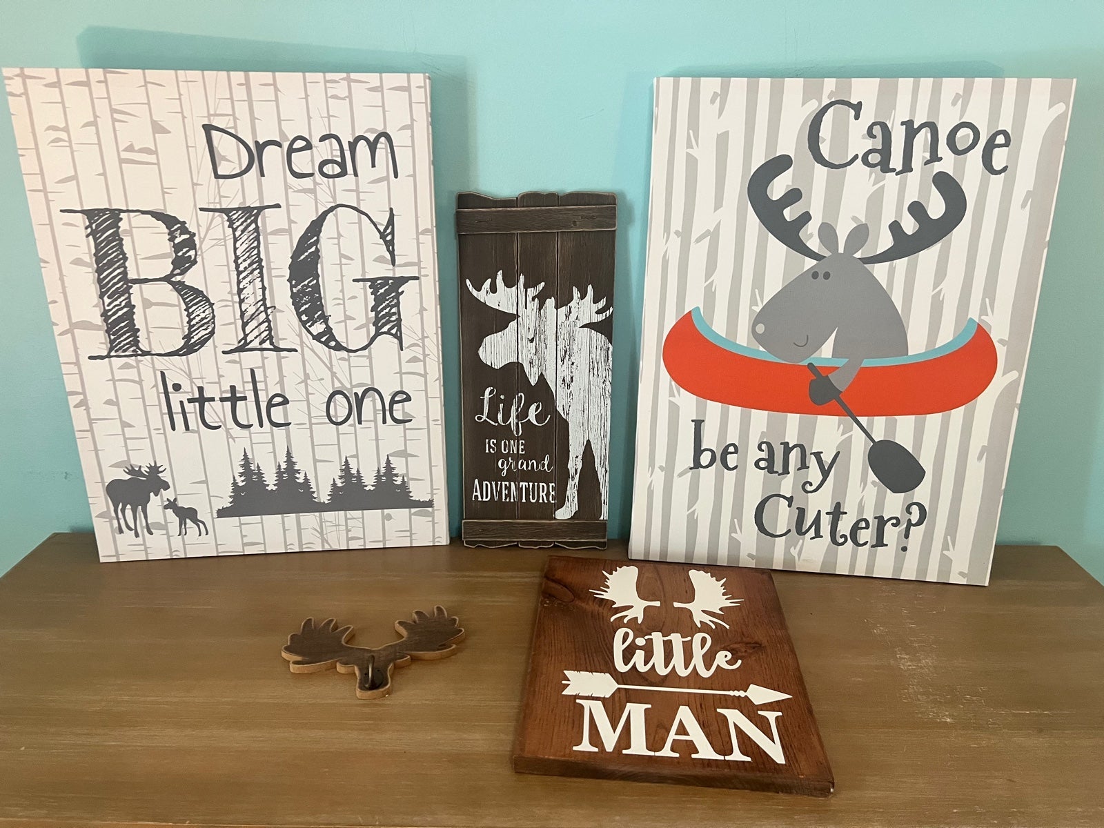 23 Piece Woodland Moose Nursery Set