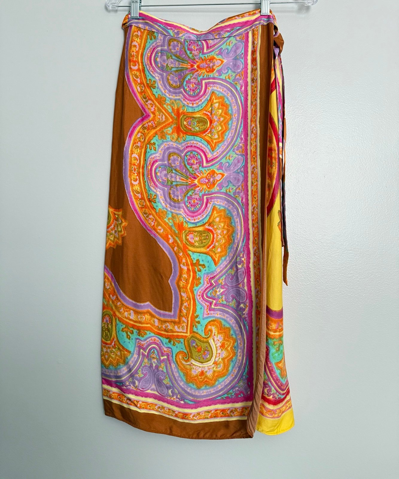 PRINTED SARONG SKIRT Zara size S
