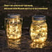 Solar Mason Jar Lights Lanterns,Jars & Hangers Included，30LED 8 Pack