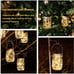 Solar Mason Jar Lights Lanterns,Jars & Hangers Included，30LED 8 Pack